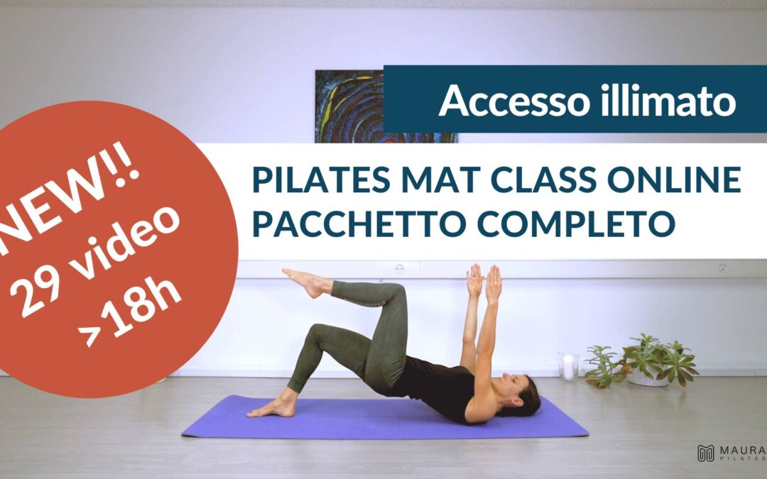 pilates mat class online pacchetto completo